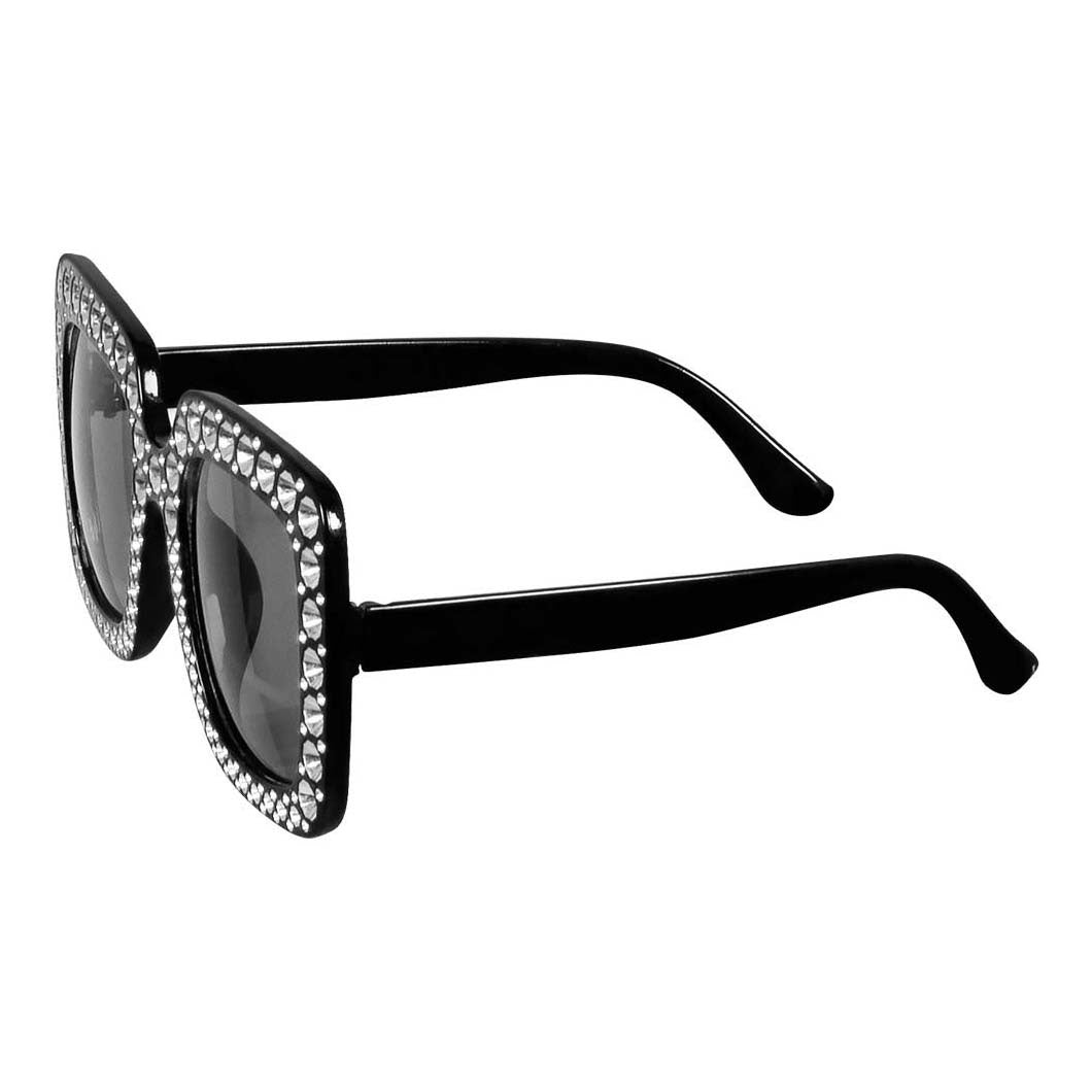 Boland Partybril bling bling zwart