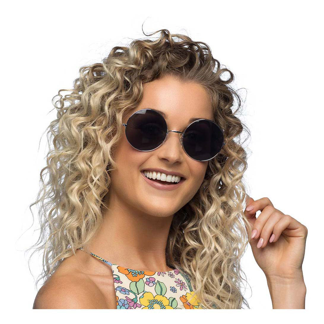 Boland Partybril hippie xl grijs