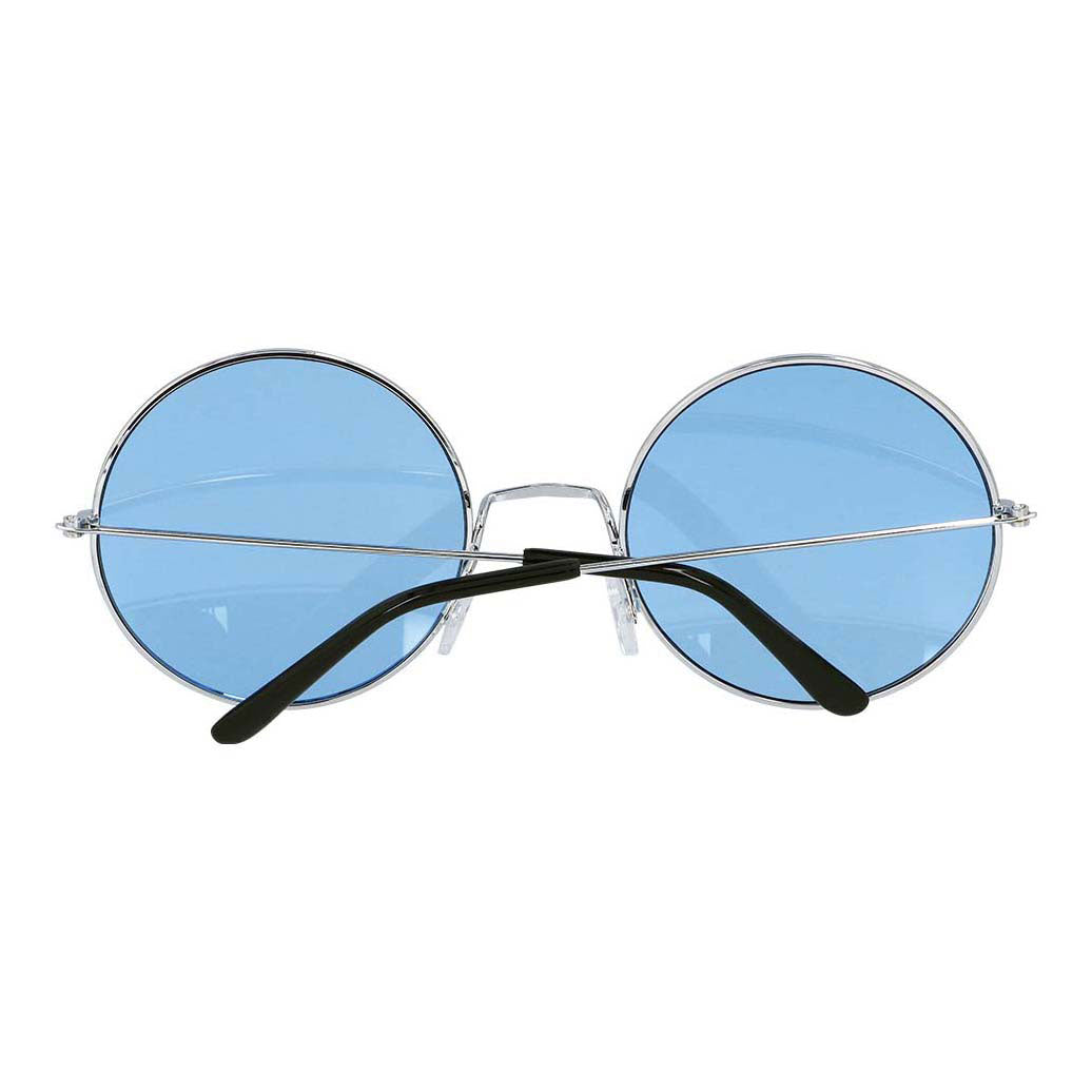 Boland Partybril hippie xl blauw