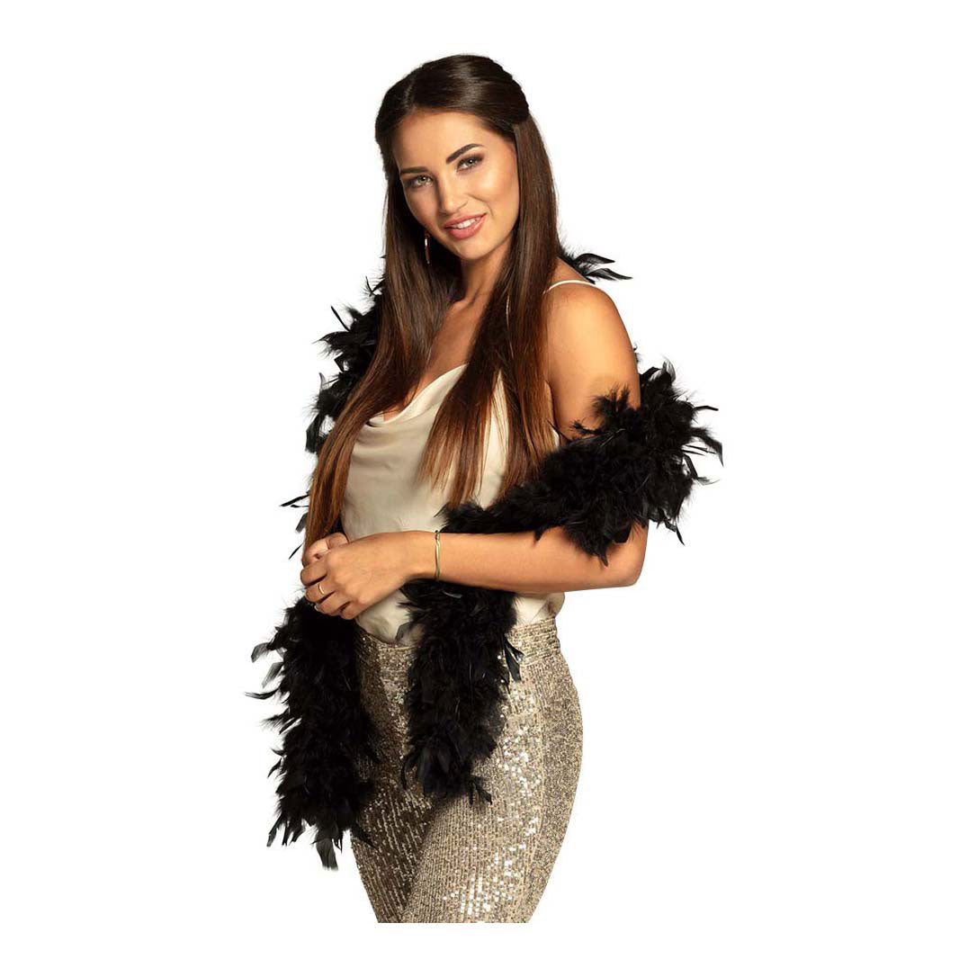 Boland Boa zwart 180cm