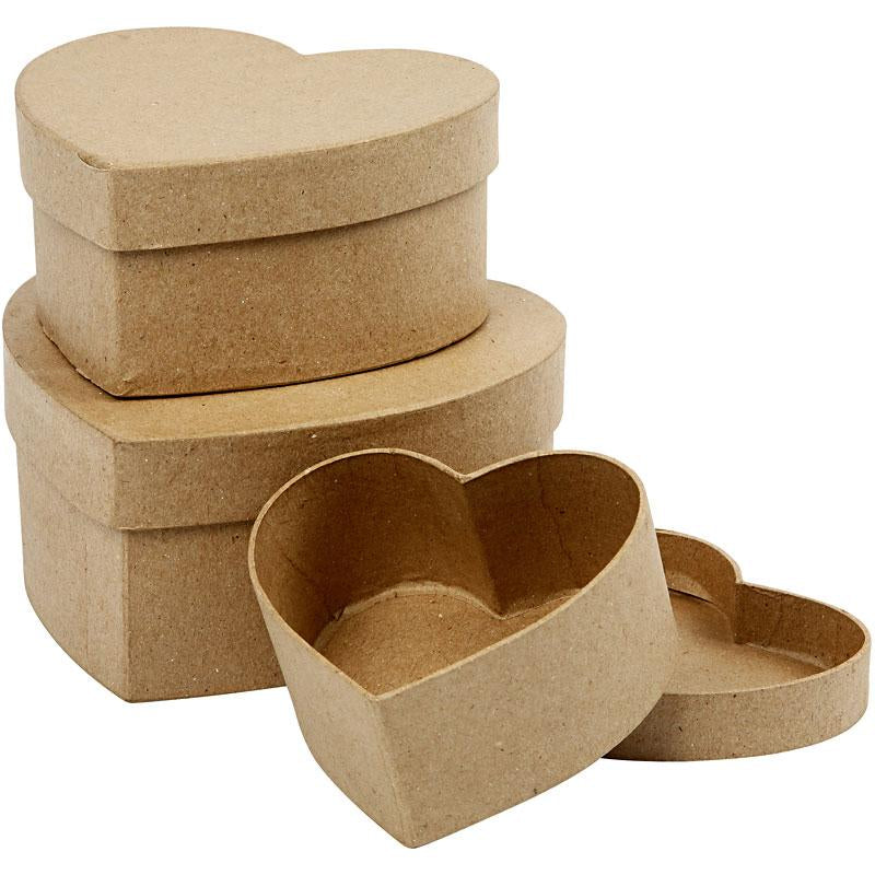 Creativ Company Https: www.cchobby.nl harten-dozen-h-5-6-5-7-5-cm-b-10-12-5-15-cm-3-stuk-1-set