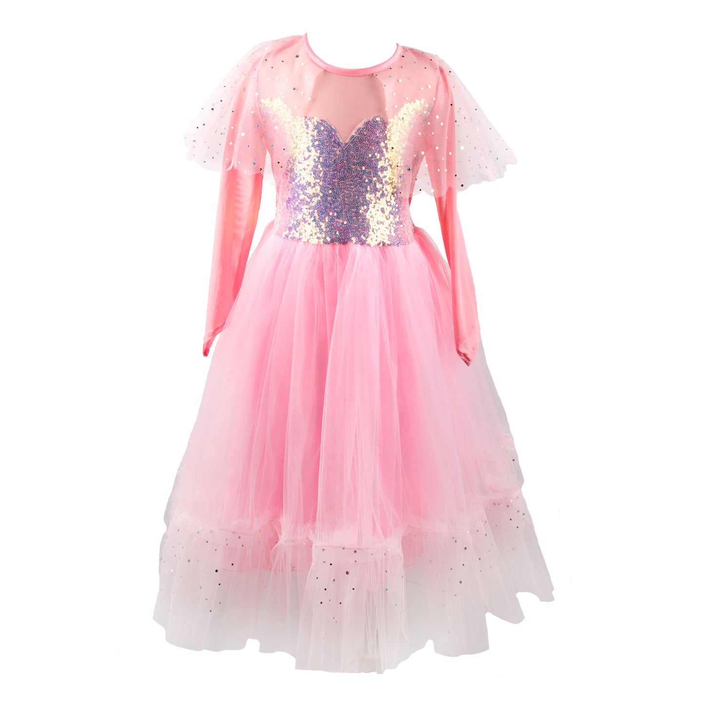 Great Pretenders Verkleedjurk prinses roze elegant, 7-8 jaar