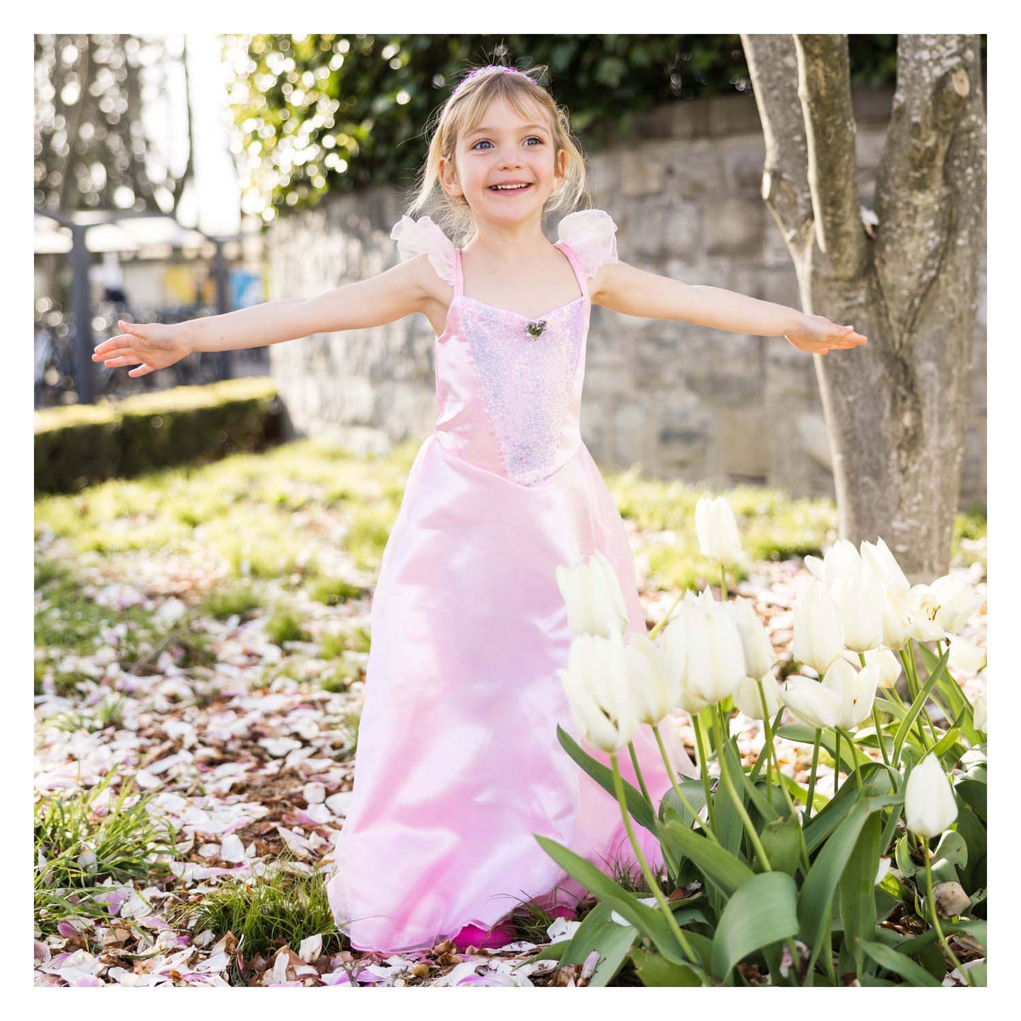 Great Pretenders - verkleedjurk prinses roze - 5-6 jaar