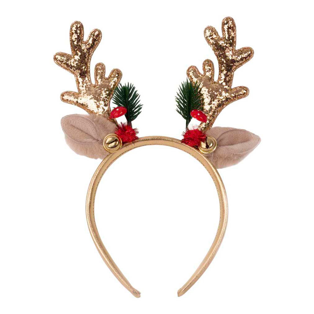 Great Pretenders Holiday rudolph haarband - goud