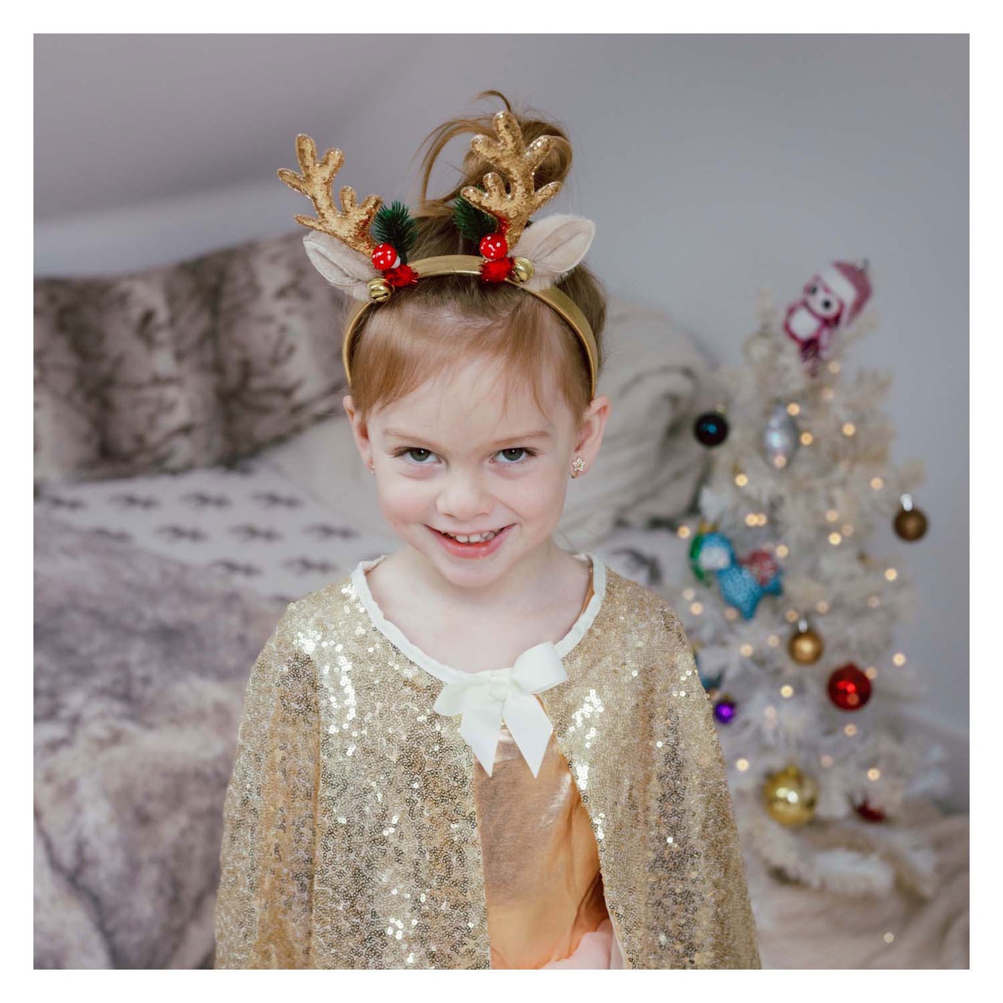 Great Pretenders Holiday rudolph haarband - goud