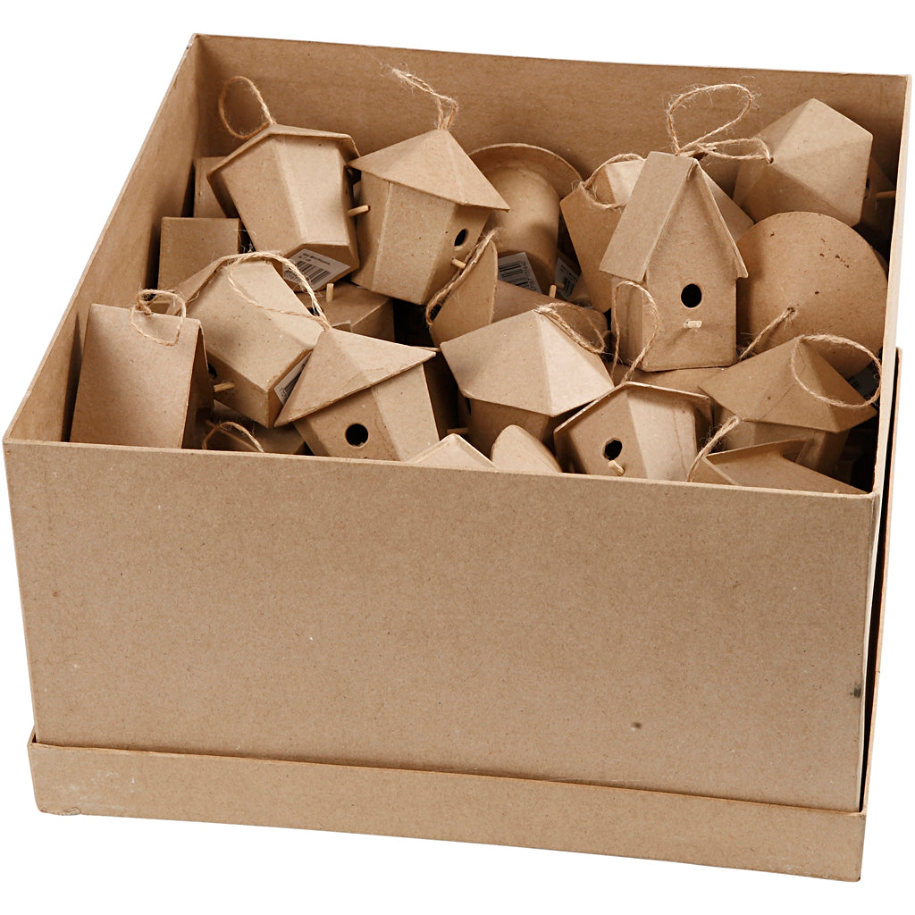 Creativ Company Https: www.cchobby.nl mini-vogelhuisjes-h-7-cm-6x10-stuk-1-doos