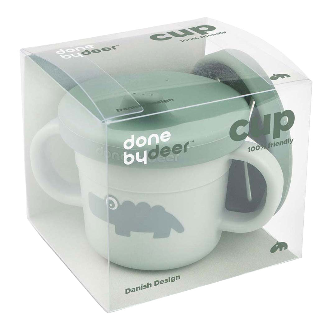 Done By Deer snack tuitbeker croco groen, 215ml