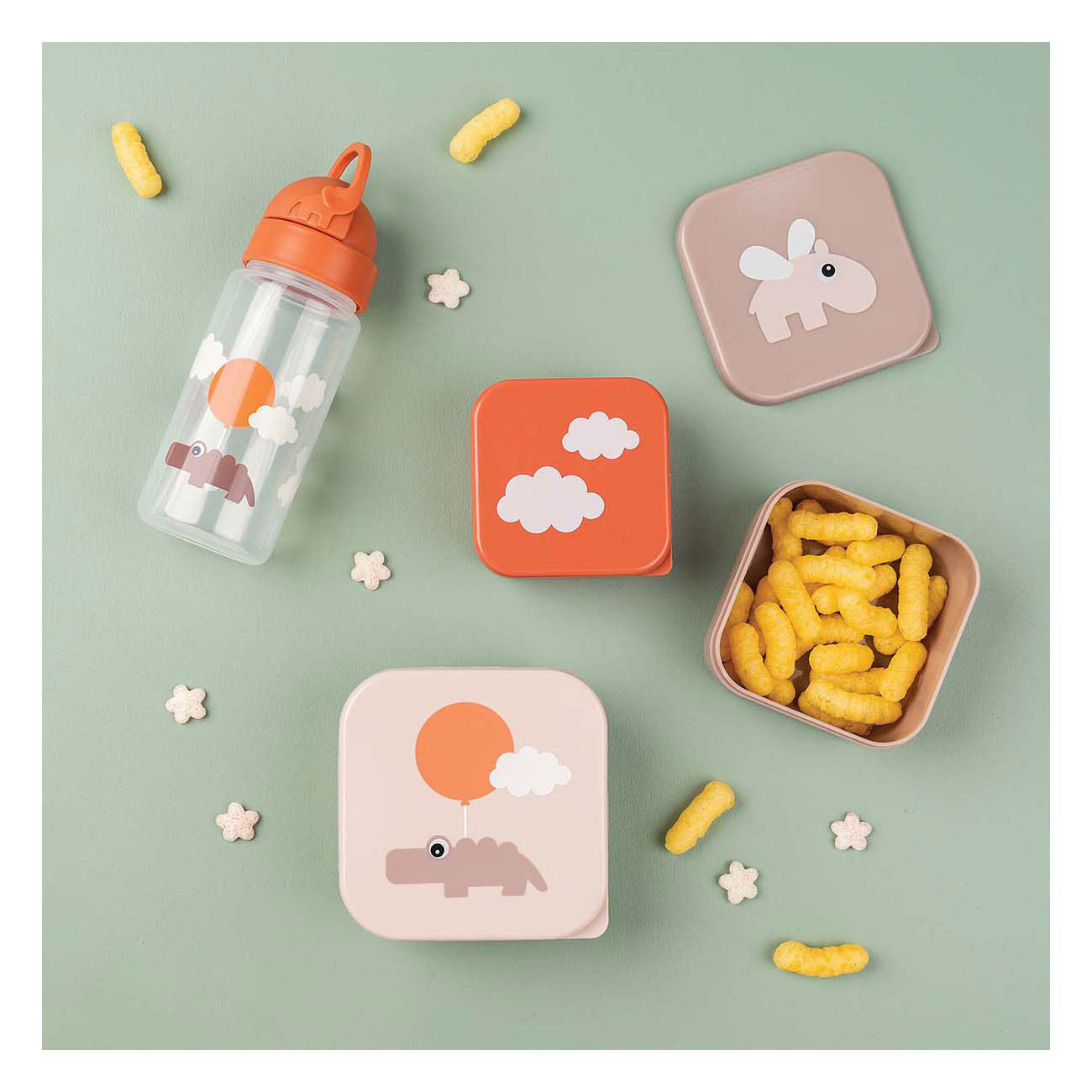 Done By Deer snackbox blije wolken roze, 3st.