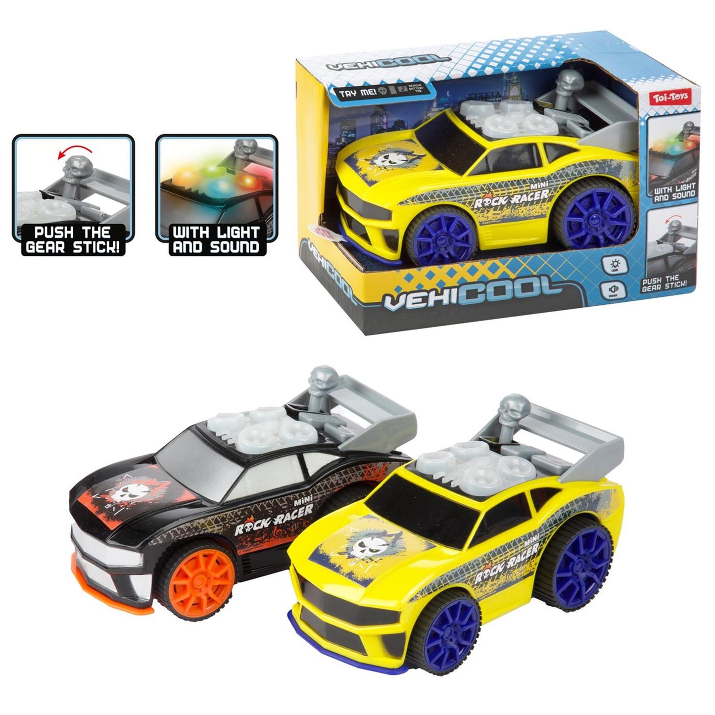 Toi-Toys Vehicool rally raceauto 'rock racer' met licht en geluid