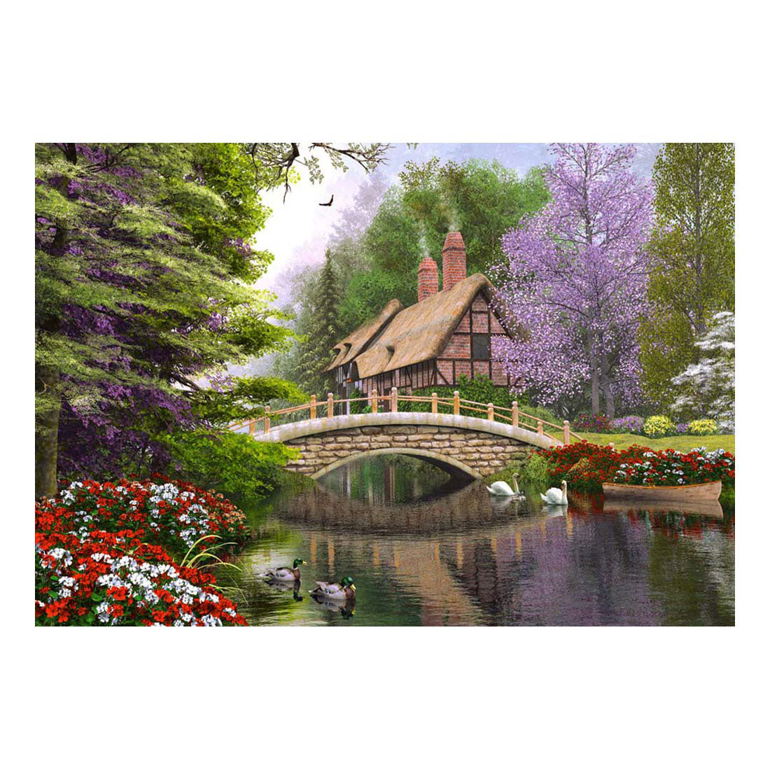 Castorland legpuzzel river cottage, 1000st.