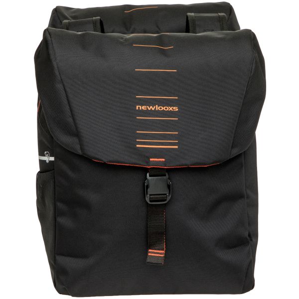 Burgers - New Looxs New looxs vigo 536.156 zwart oranje dubbeltas 40l