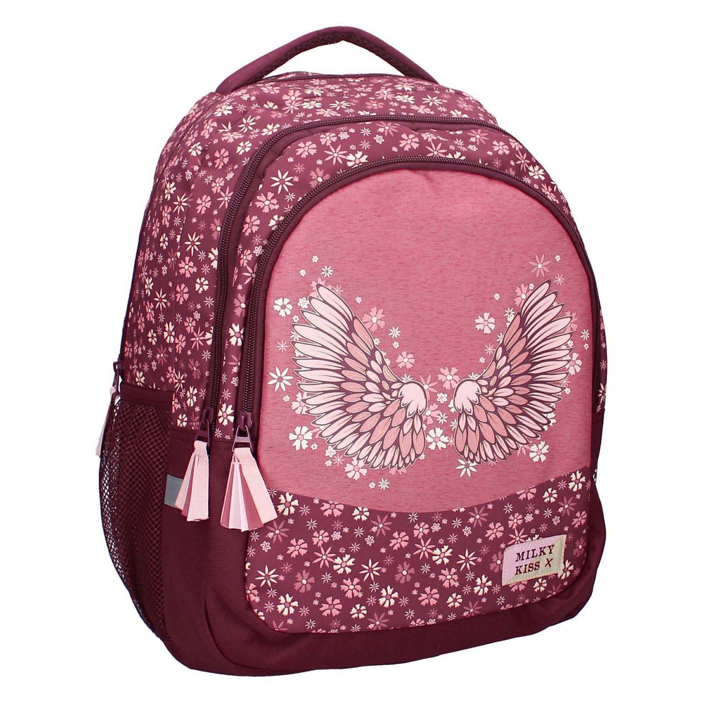 Milky Kiss rugzak wild bliss bloemen, 3-vaks