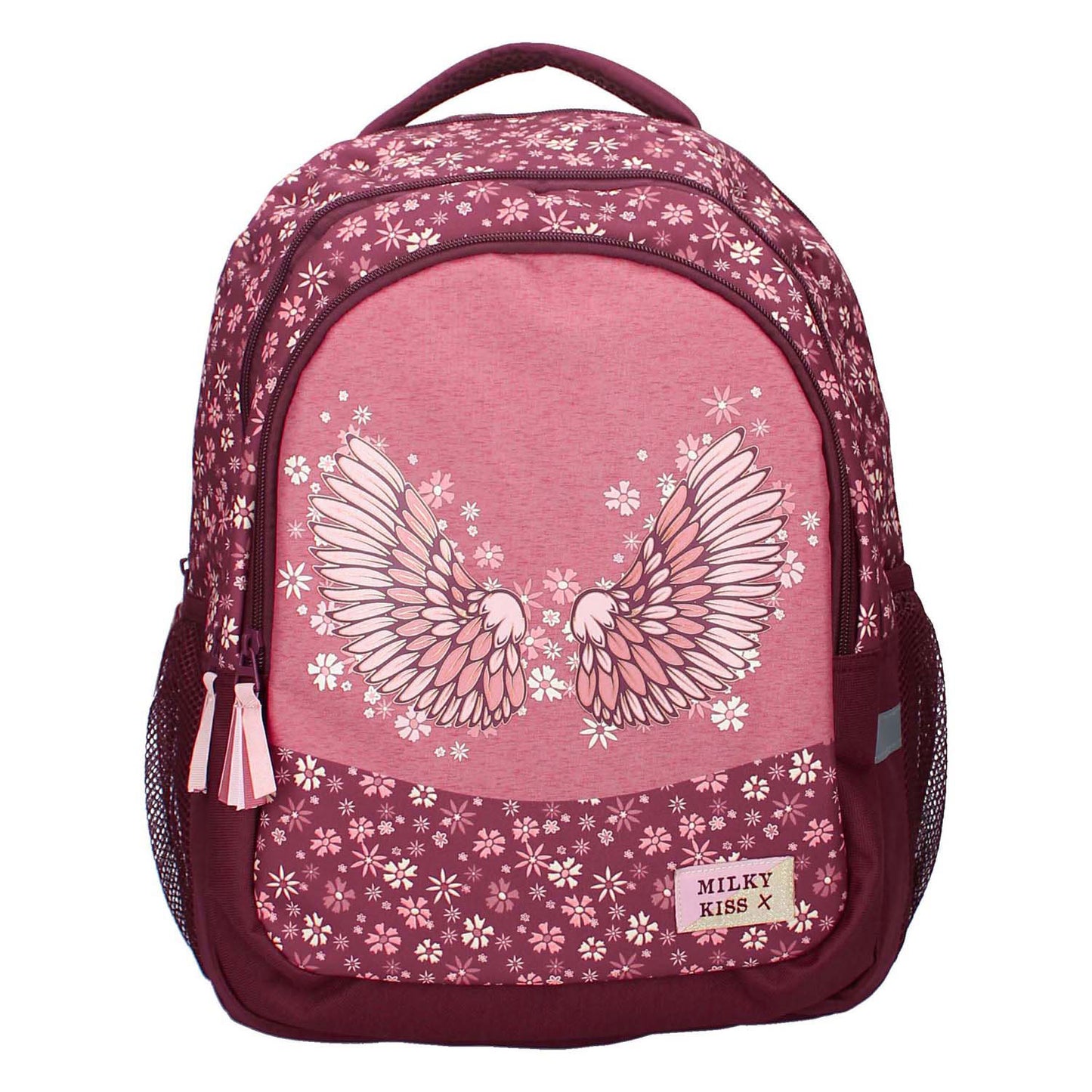 Milky Kiss rugzak wild bliss bloemen, 3-vaks