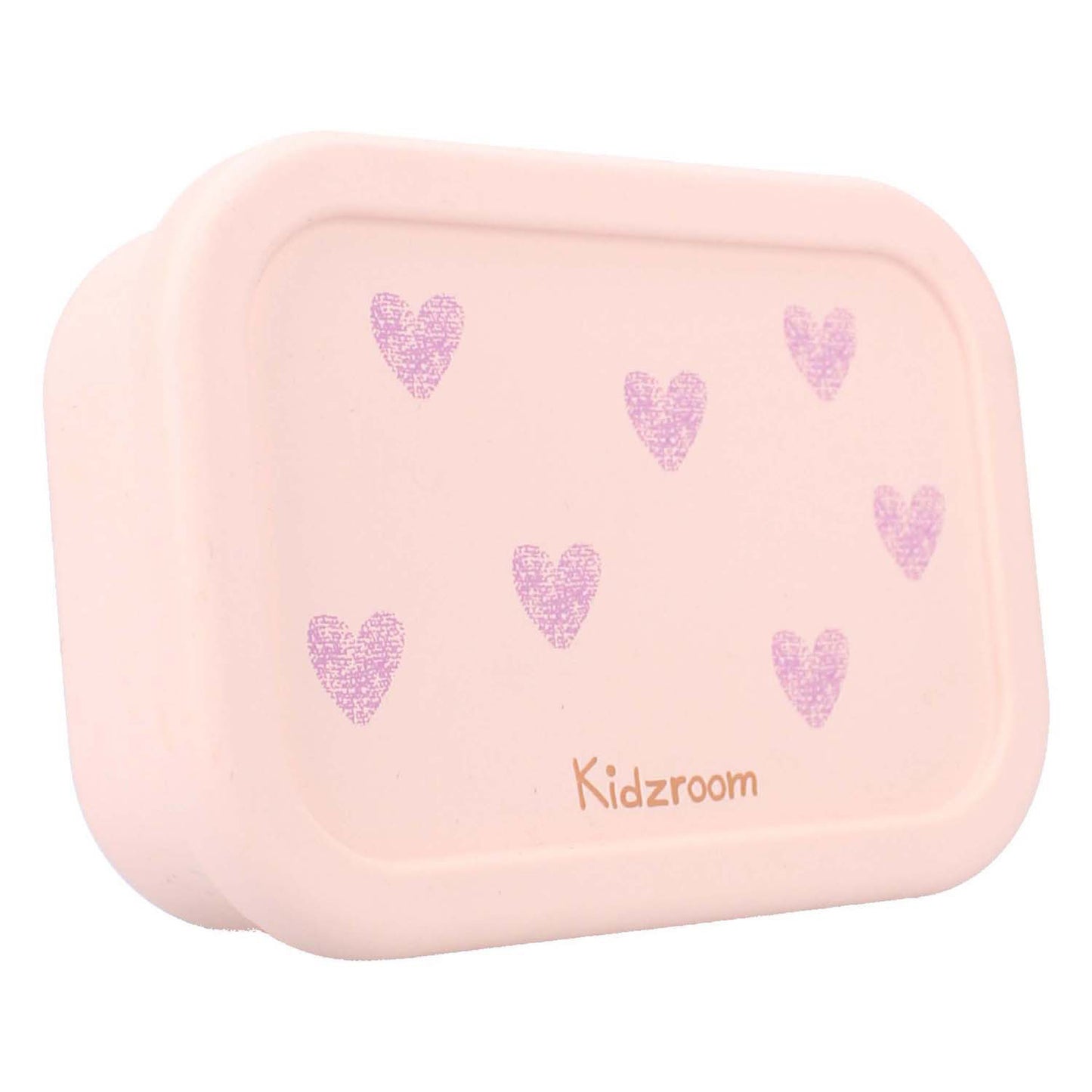 Kidzroom magical meadows lunchbox - 1.2 l - 6 x 17 x 12 cm - roze - hartjes