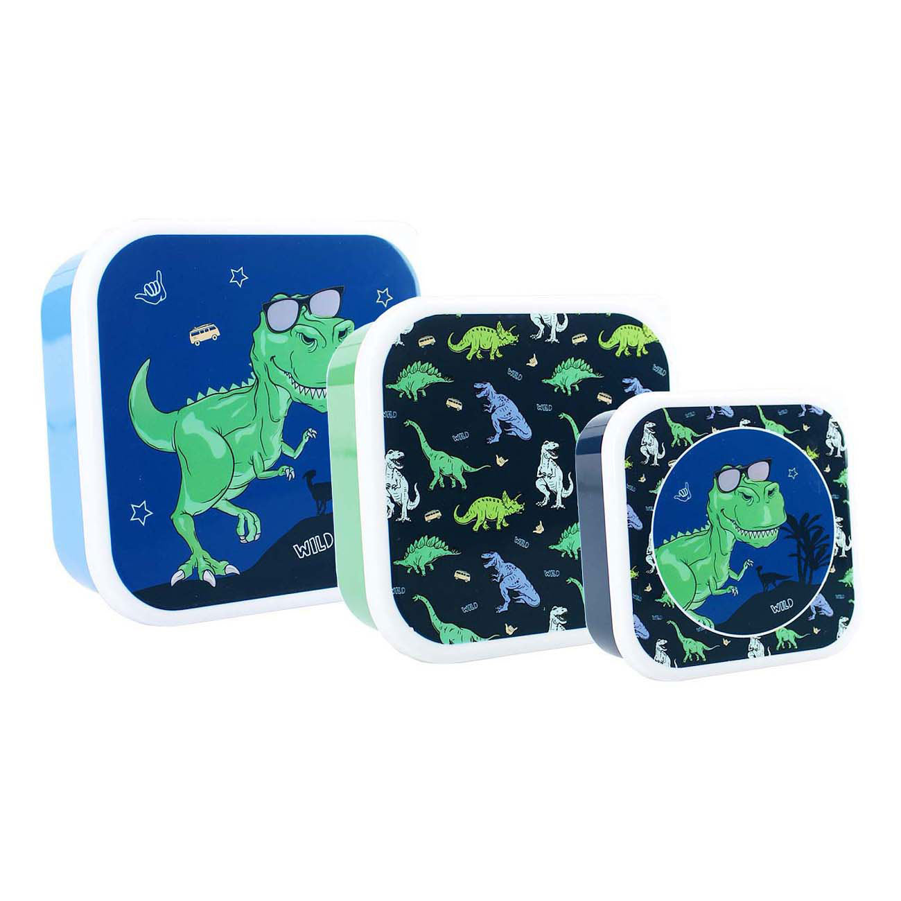 Vadobag Broodtrommel pret fresh bites dinosaurus - 3dlg.