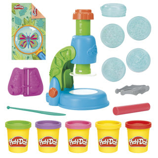 Play-Doh microscoop met licht - 5 kleipotjes