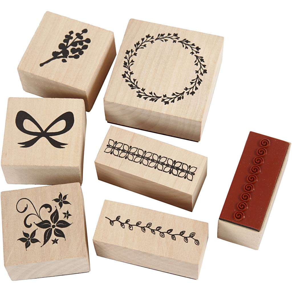Creativ Company Https: www.cchobby.nl stempelset-natuur-7-div-1-doos
