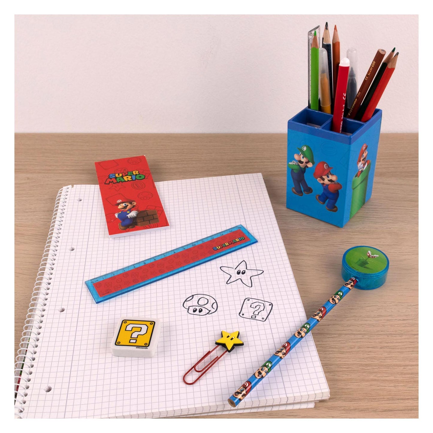 Undercover Super mario bureauset, 7dlg.