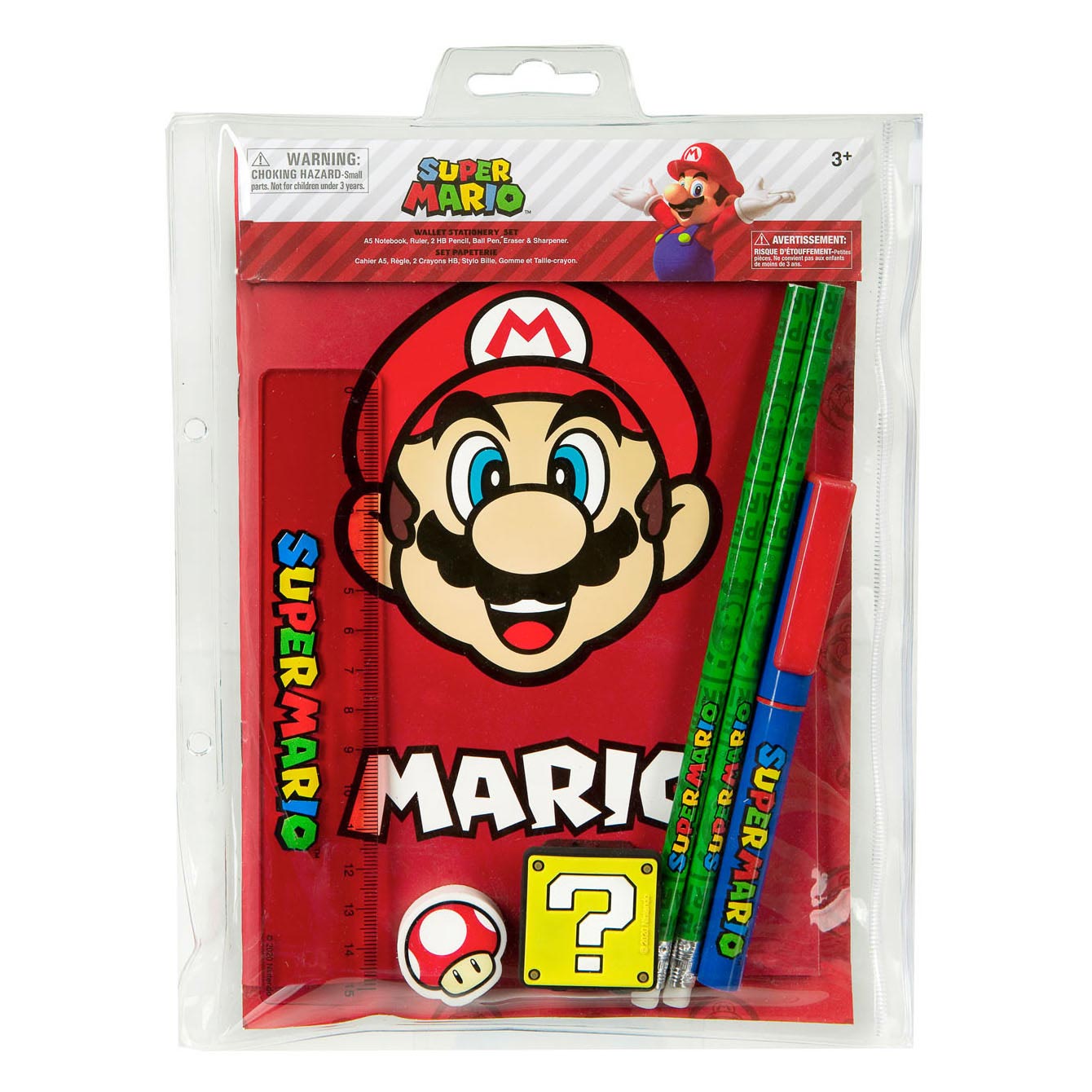 Undercover Super mario schrijfset, 7dlg.