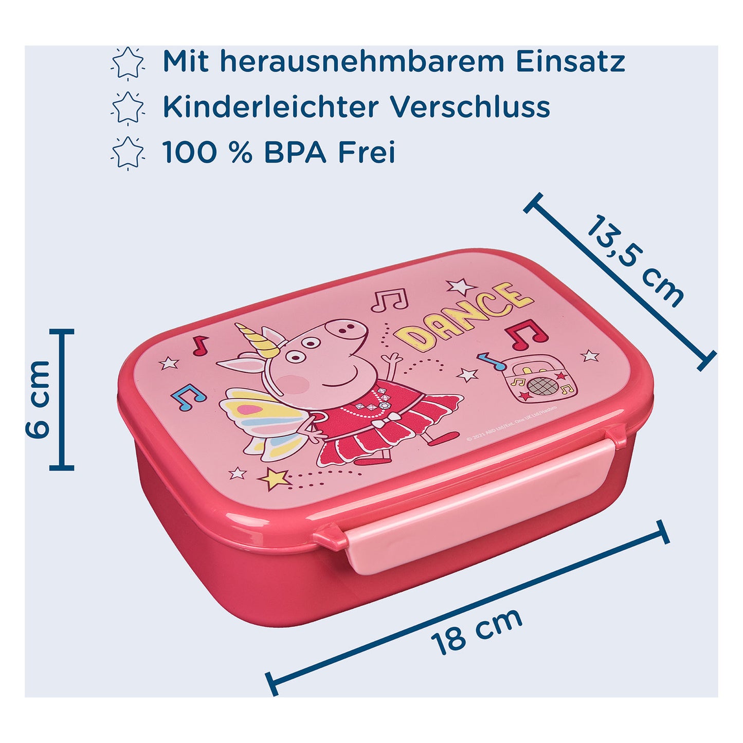 Undercover Peppa pig lunchbox roze