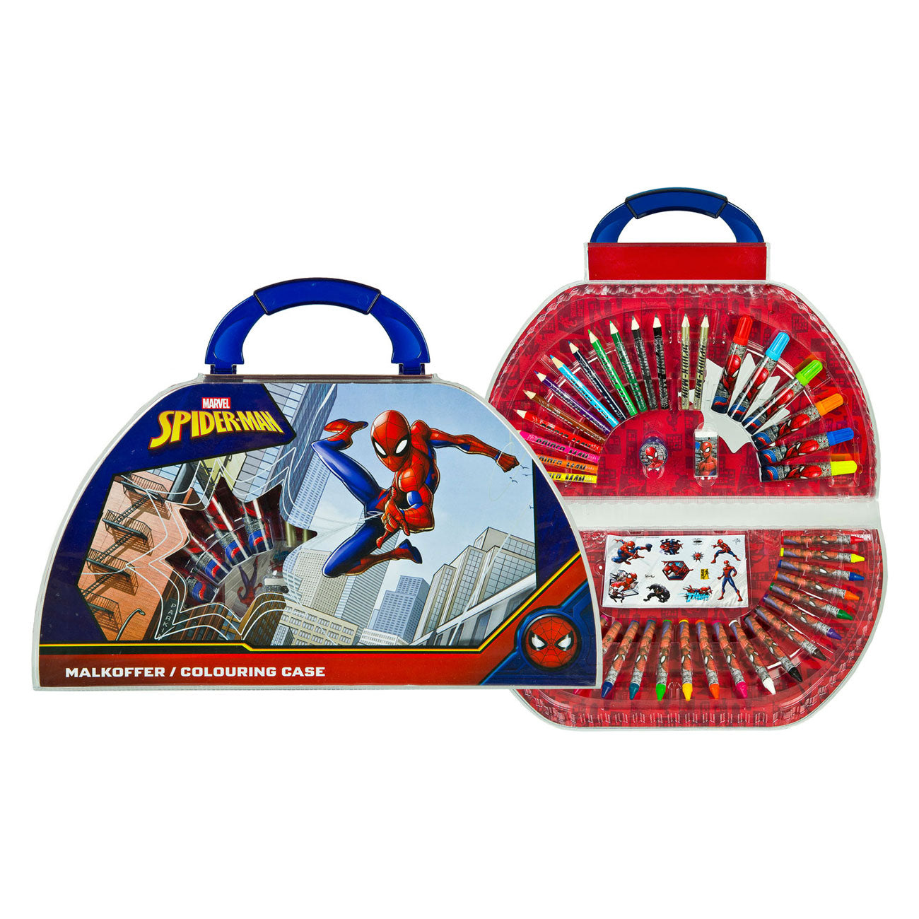 Undercover Spiderman kleurkoffer, 51dlg.