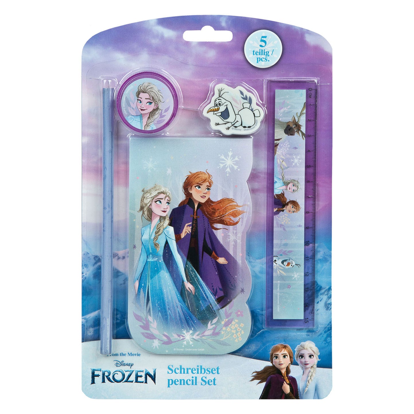 Undercover Schrijfset frozen, 5dlg.