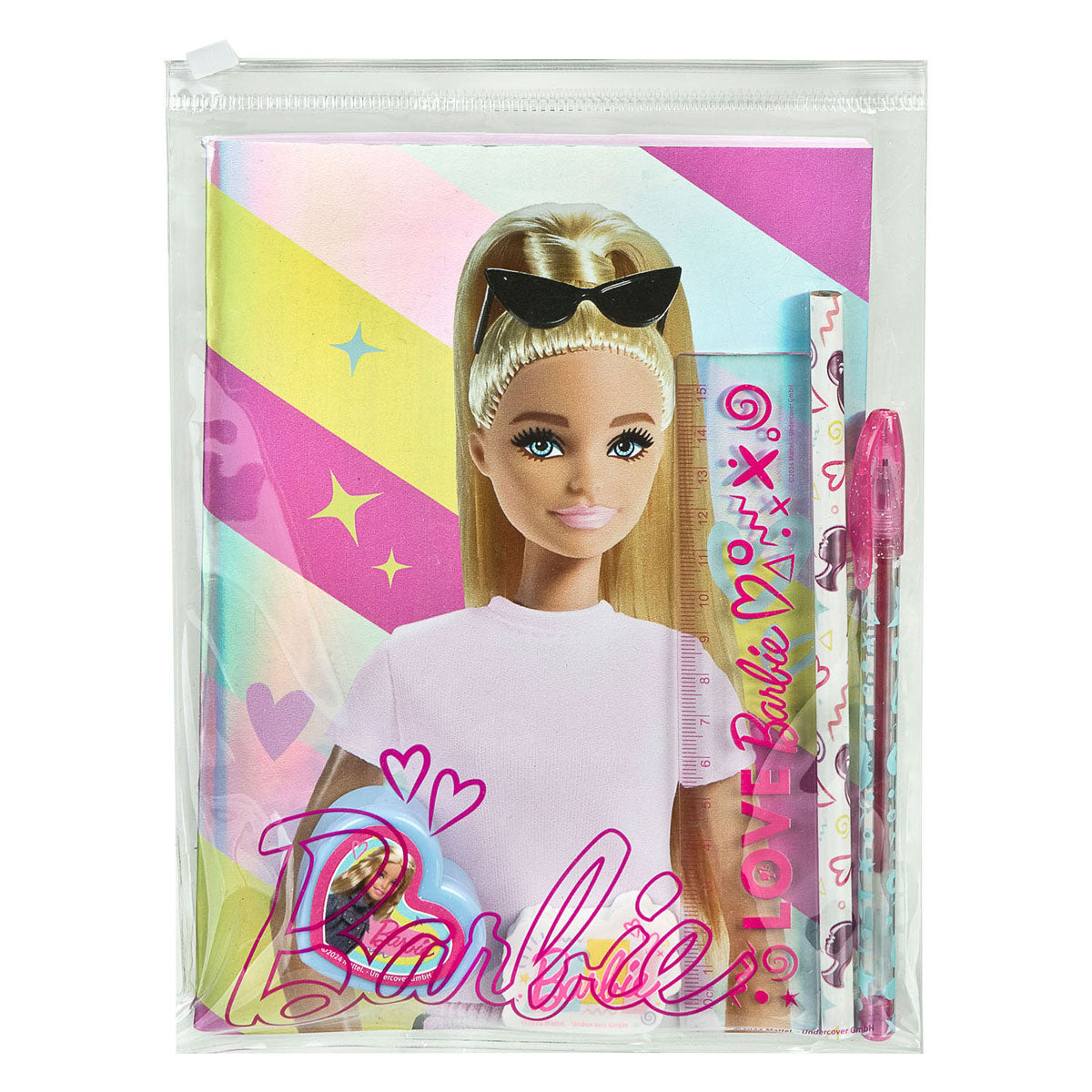Undercover Notitieboek set barbie, 7dlg.