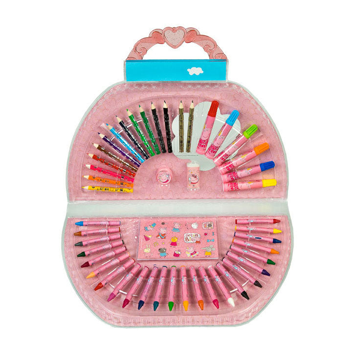 Undercover Kleurkoffer peppa pig, 51dlg.