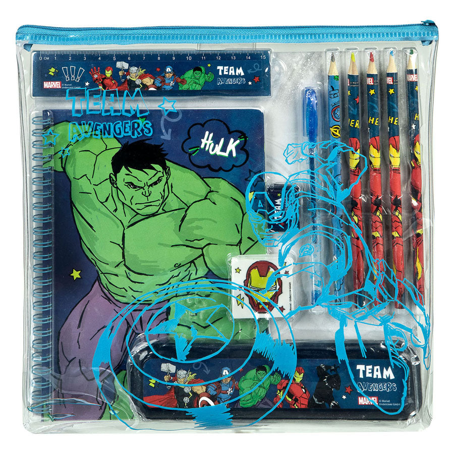 Undercover Notitie en schrijfset avengers