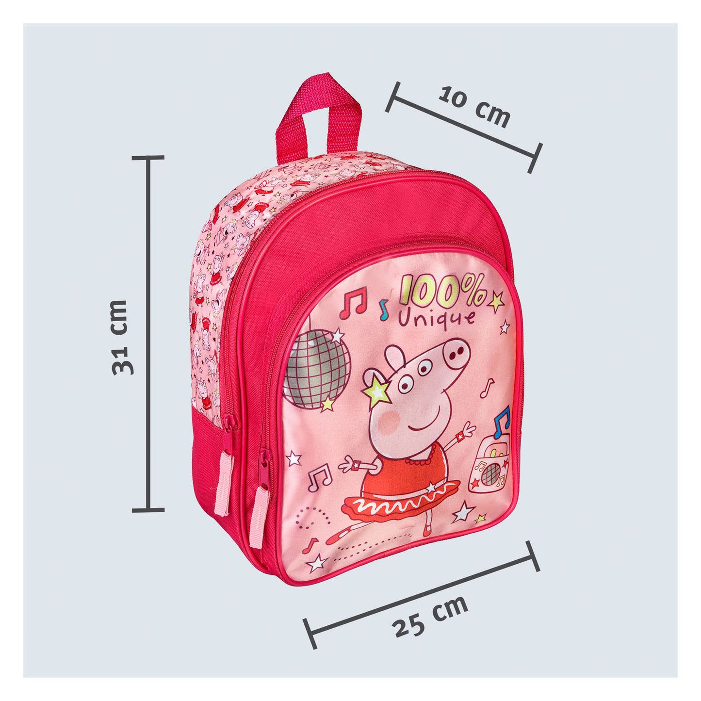 Undercover Rugzak met voorvak peppa pig