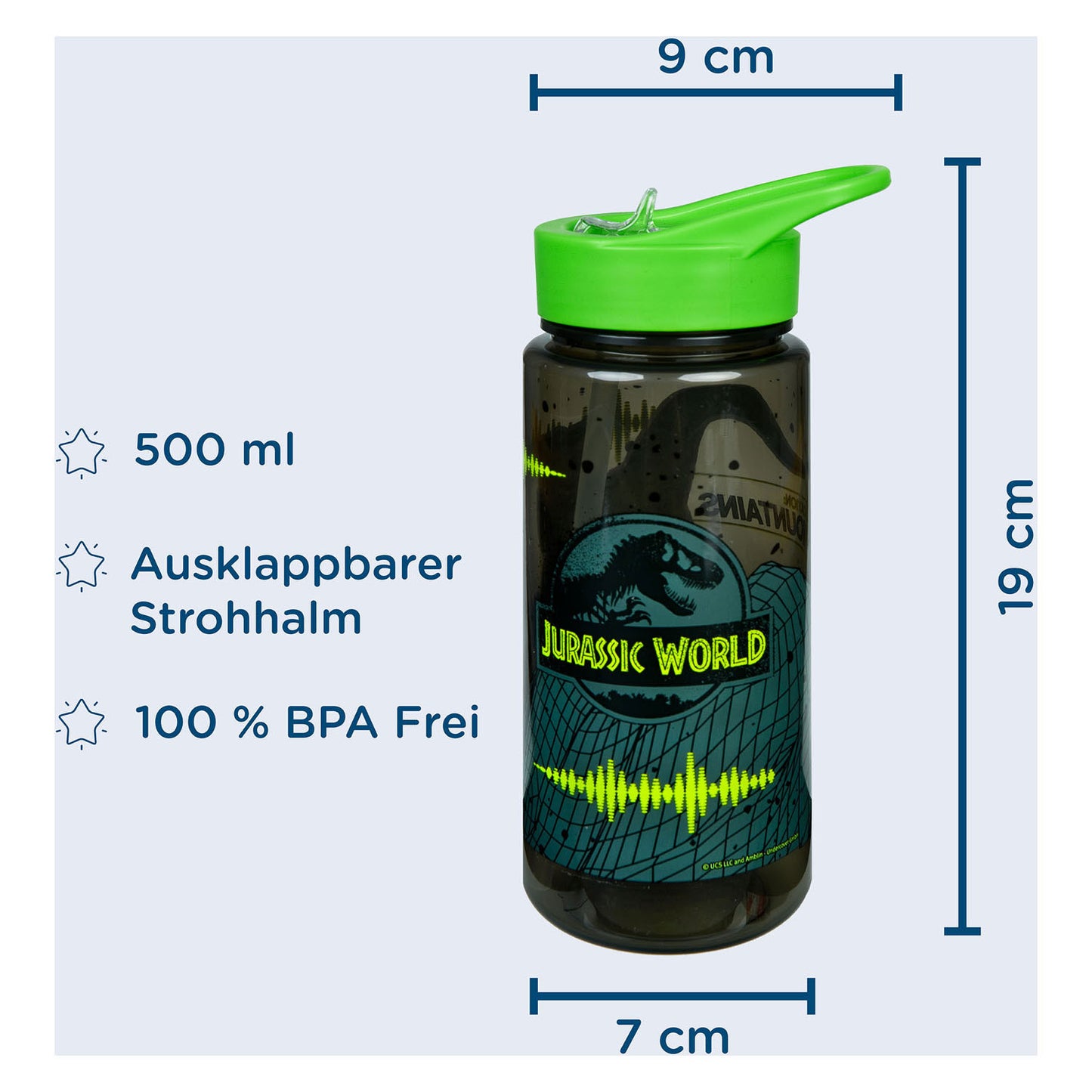 Undercover Aero drinkfles jurassic world, 500ml