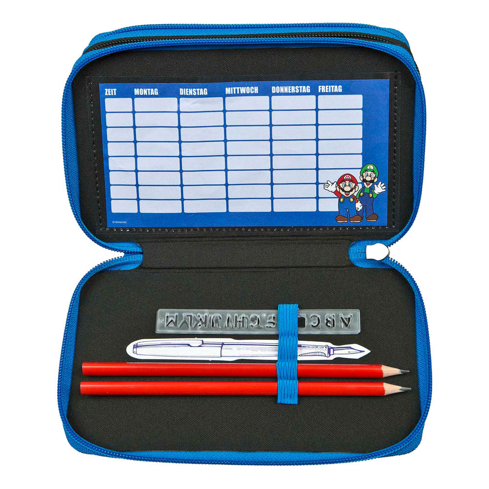 Undercover Gevulde etui super mario 3-vaks