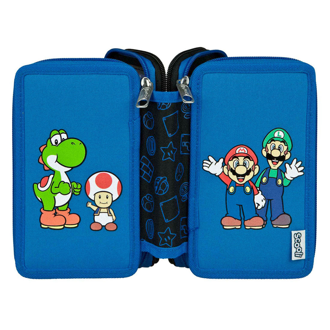 Undercover Gevulde etui super mario 3-vaks