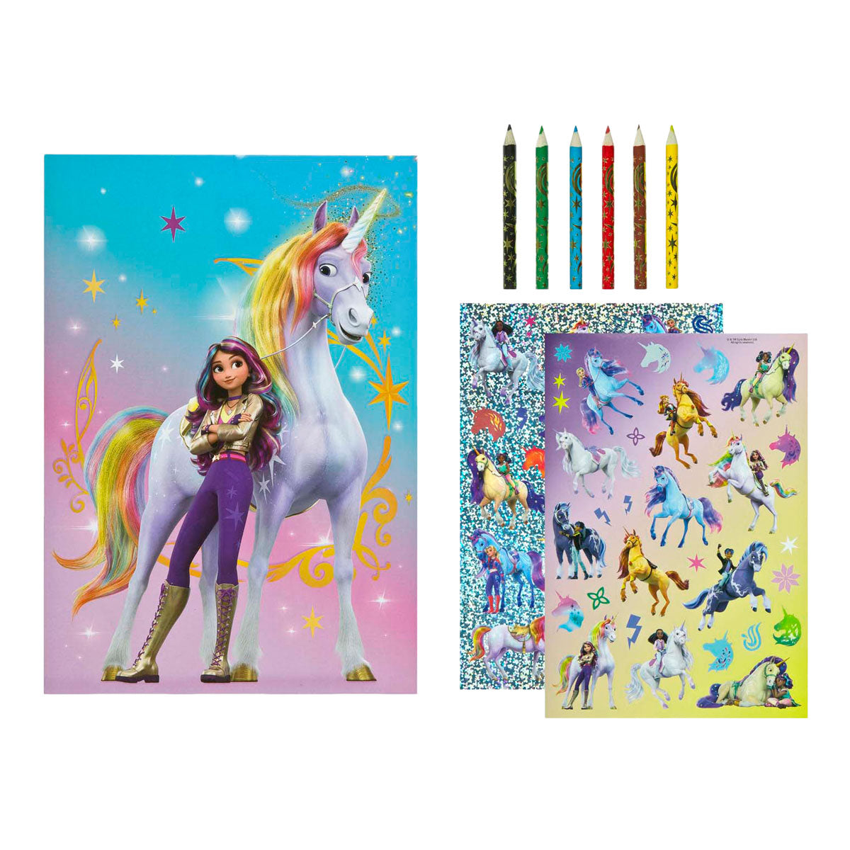 Undercover Unicorn academy kleurset met stickers en potloden