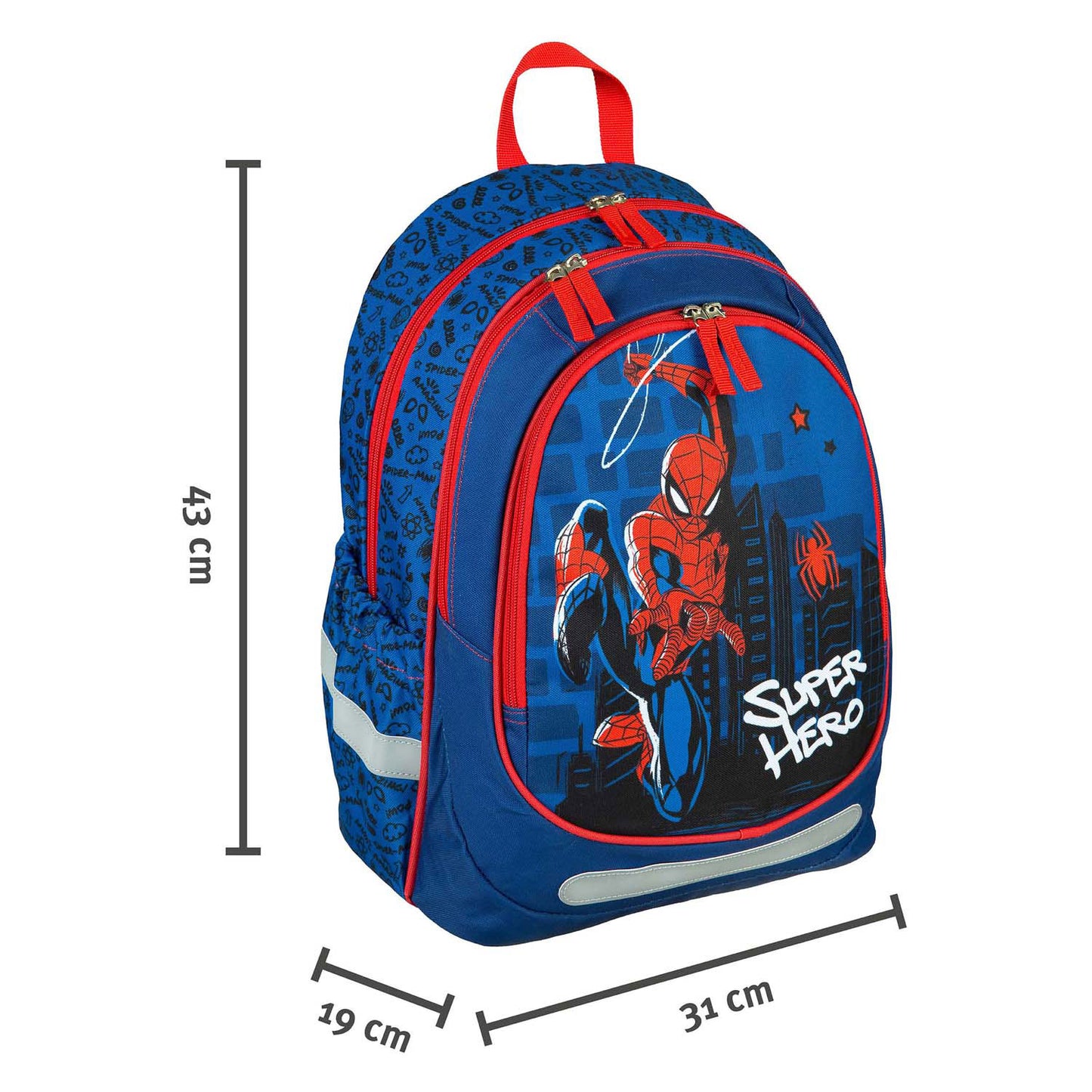 Undercover Ergonomische schoolrugzak spider-man