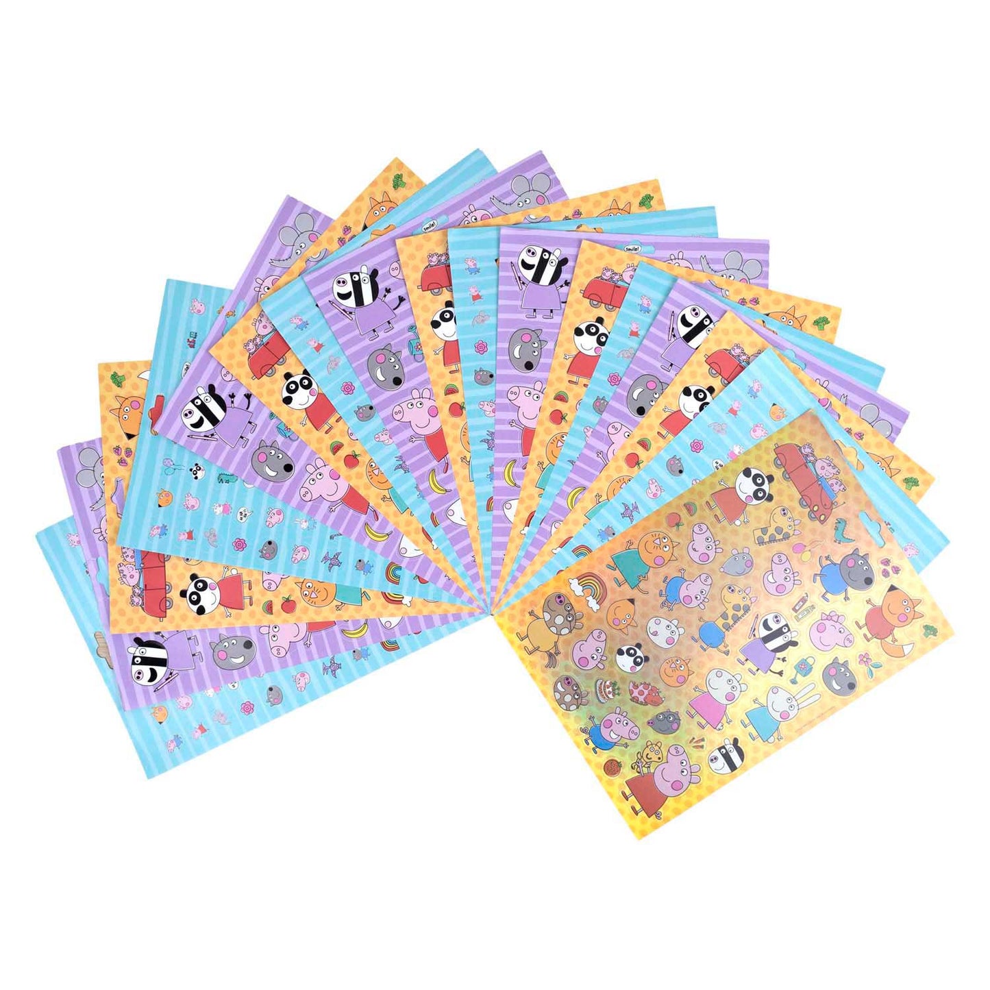 Undercover Stickervellen peppa pig - 1000st.