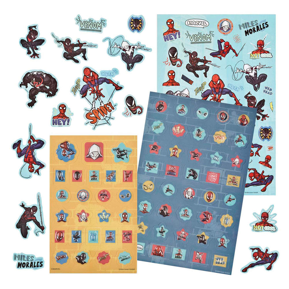 Undercover Super sticker set spiderman - 500+st.