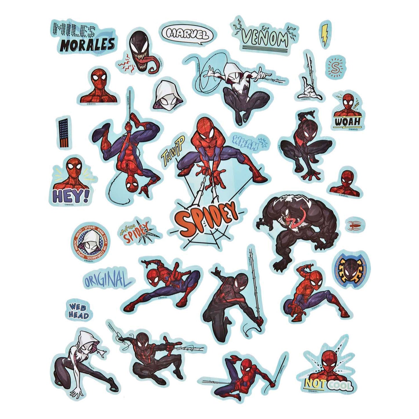 Undercover Super sticker set spiderman - 500+st.