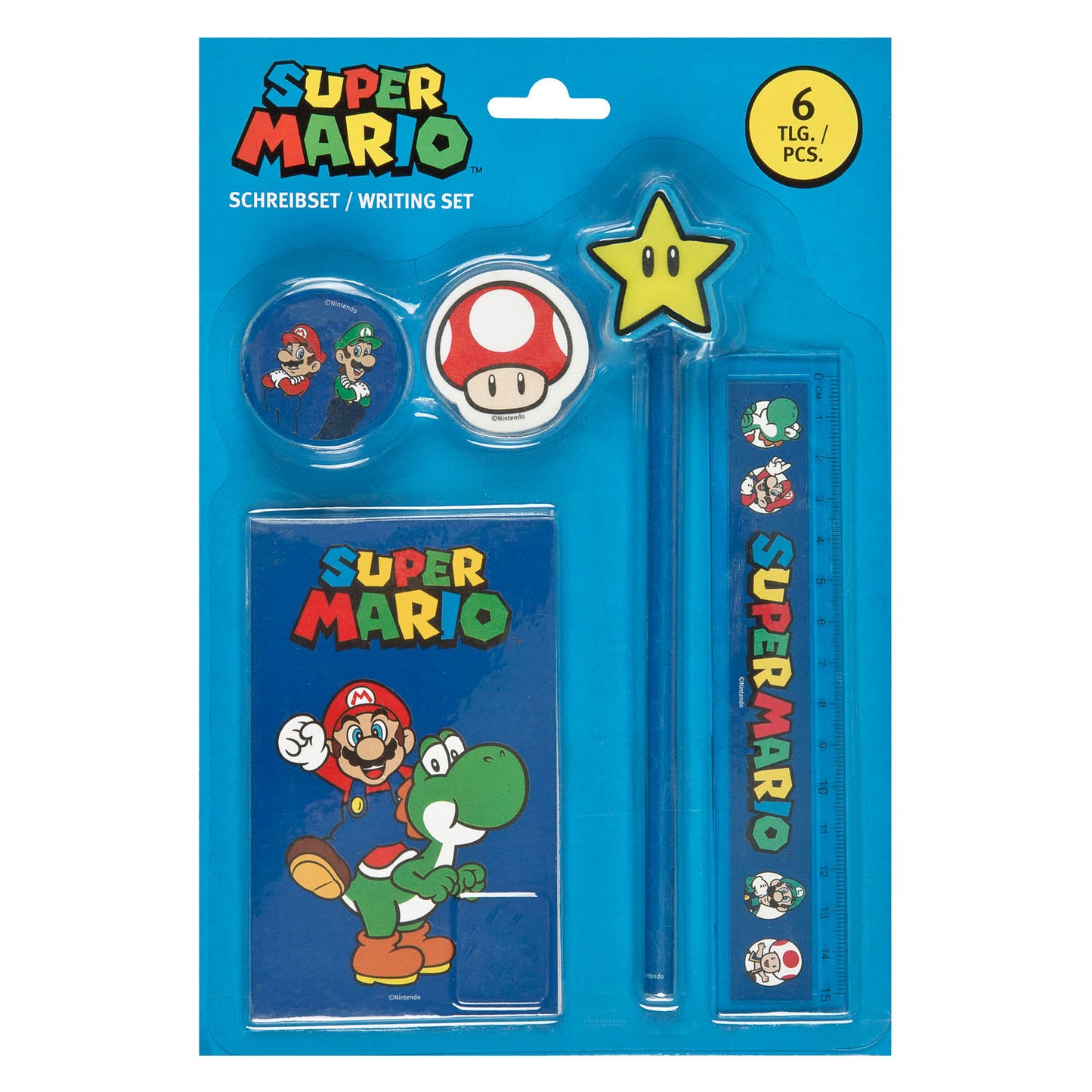 Super Mario Schrijfset - 6dlg.
