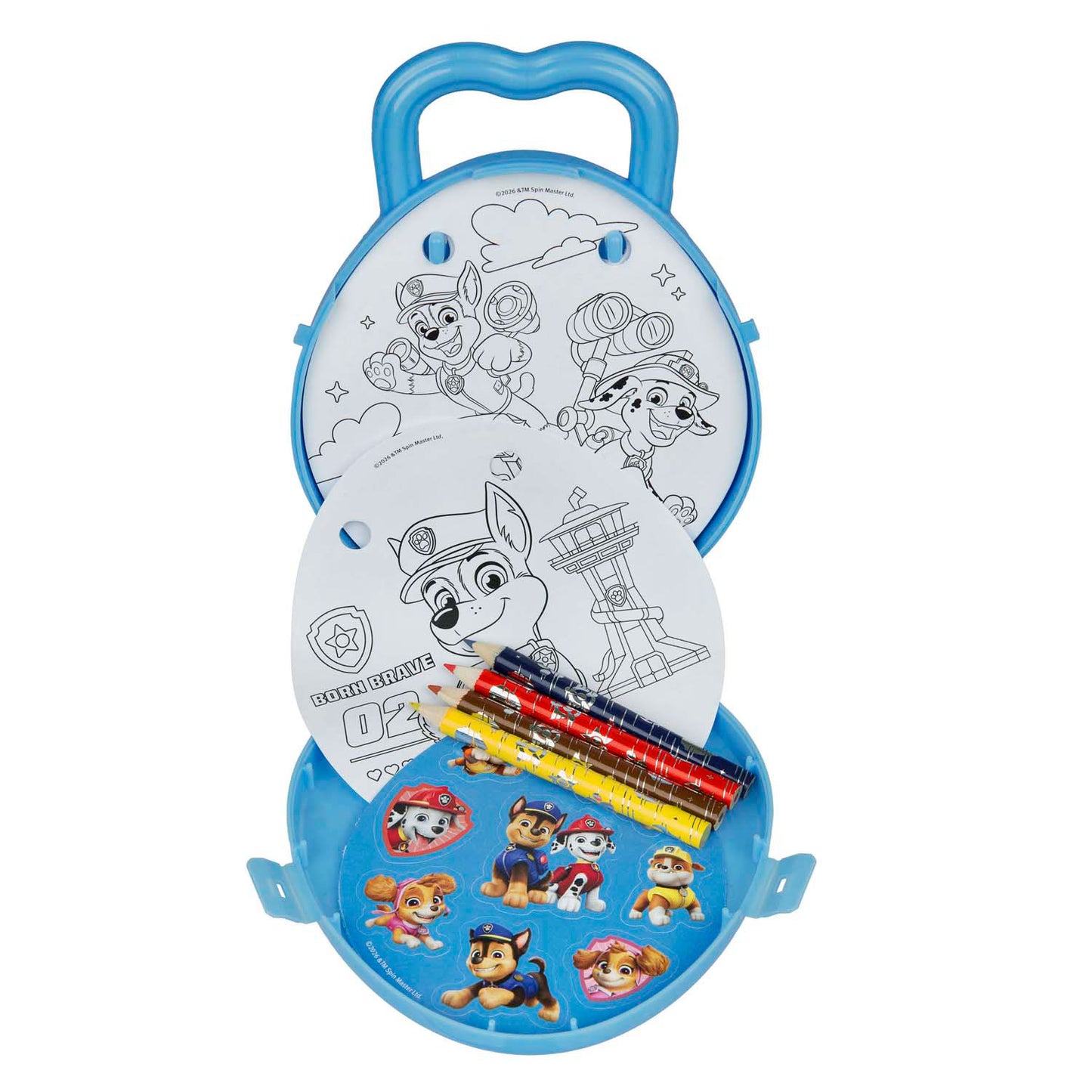Undercover Kleurset to go paw patrol met kleurpotloden en stickers