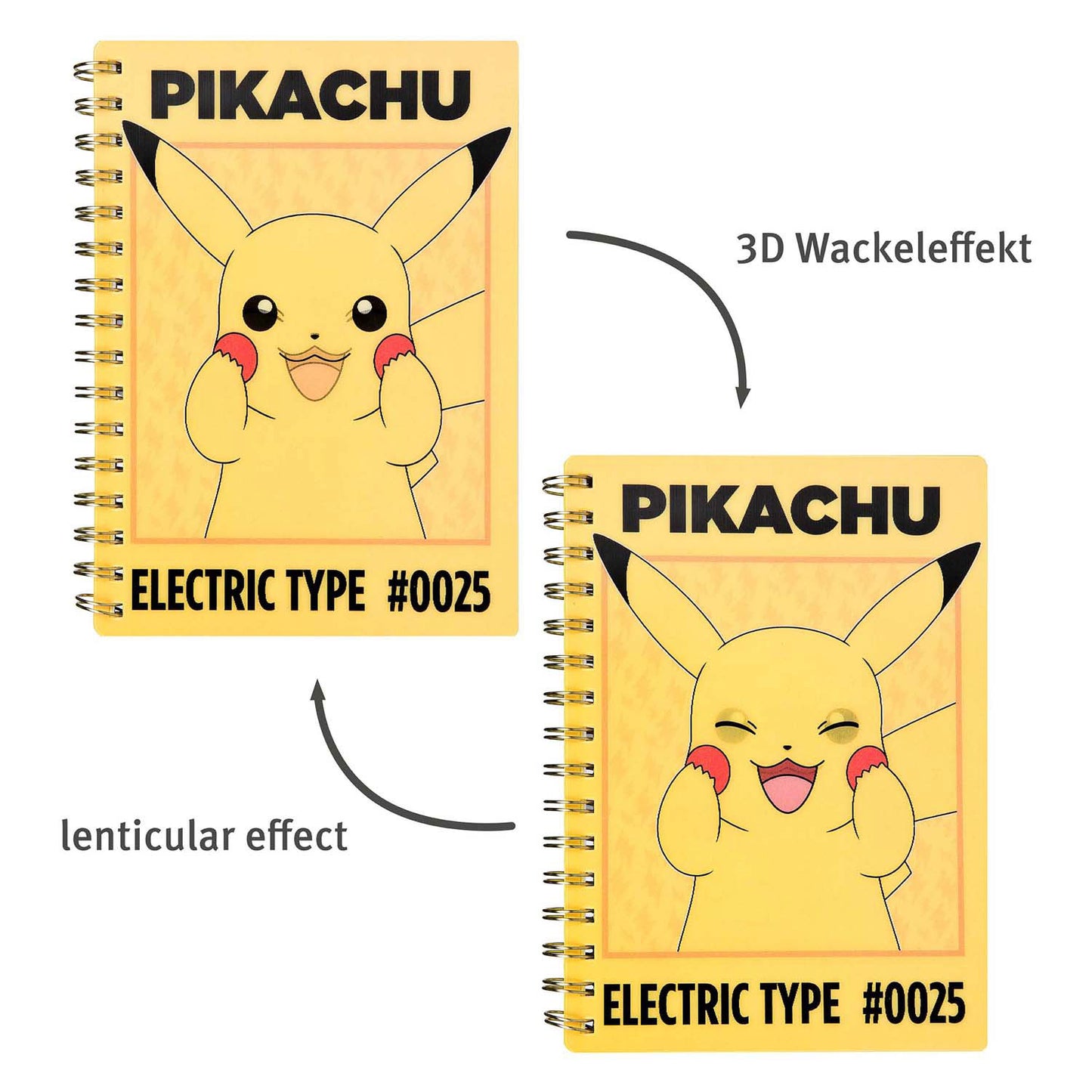 Undercover Notitieboek pikachu