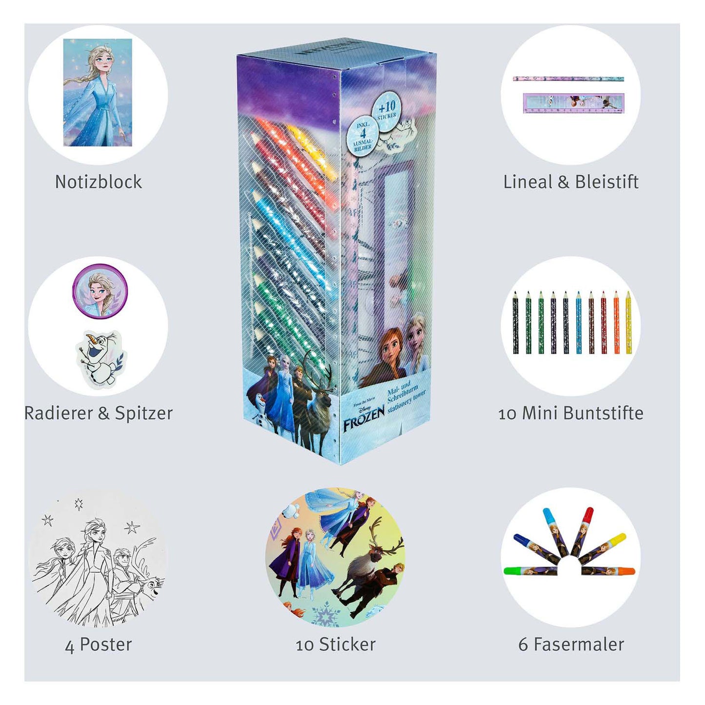 Undercover Schrijfwaren toren frozen - 35dlg.