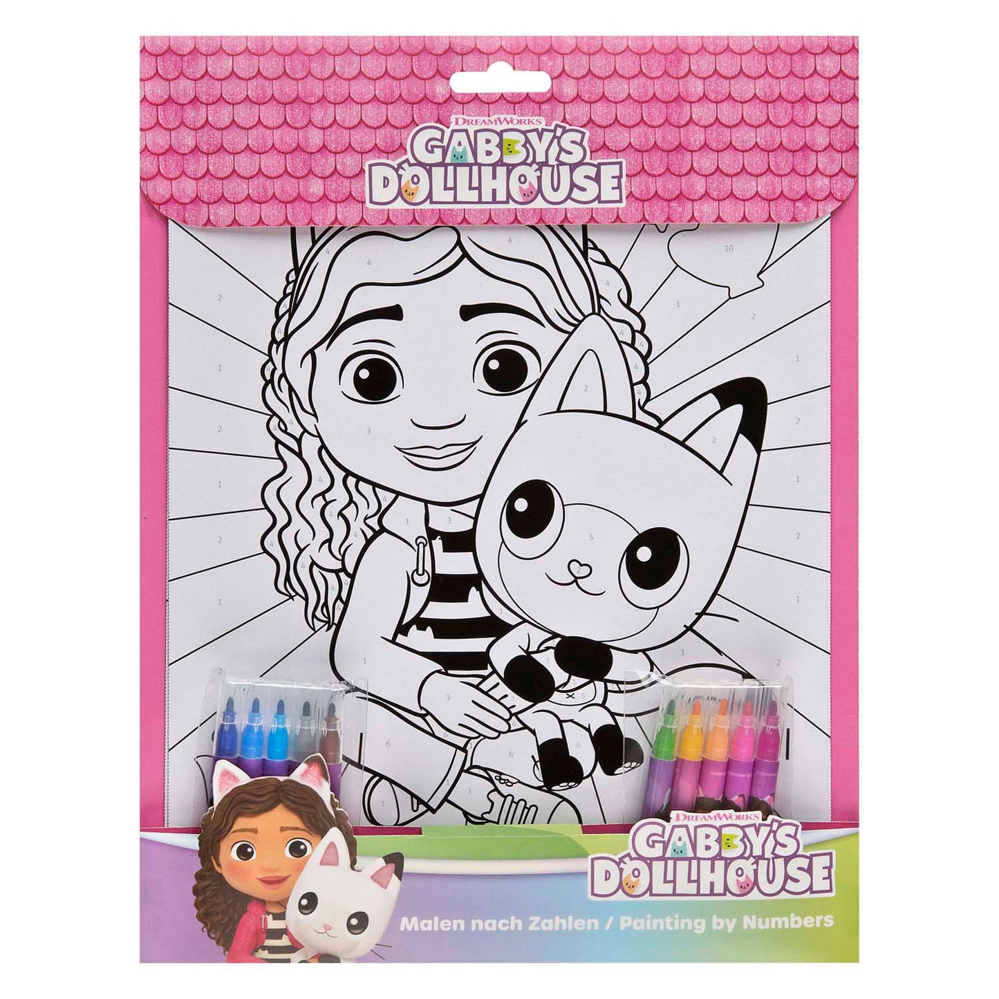 Undercover Kleuren op nummer set gabby's poppenhuis
