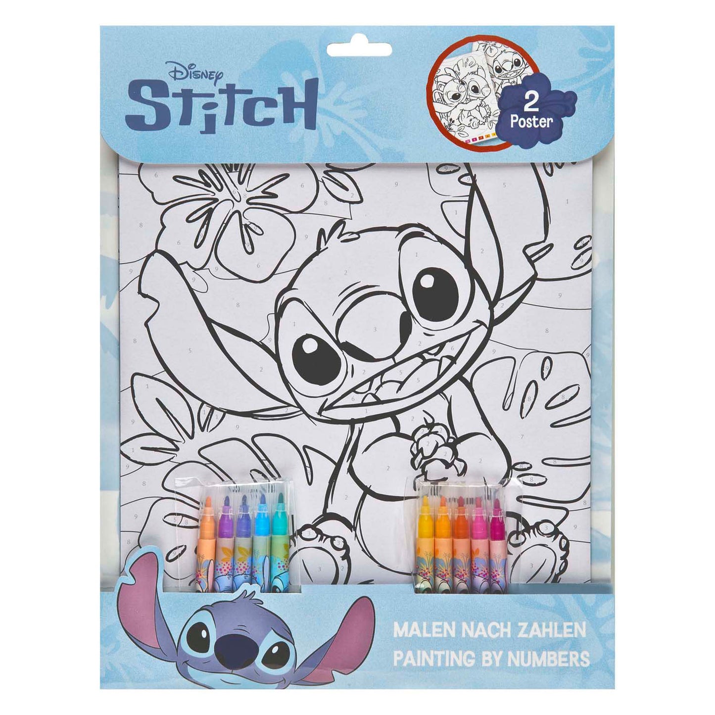 Undercover Kleuren op nummer set stitch