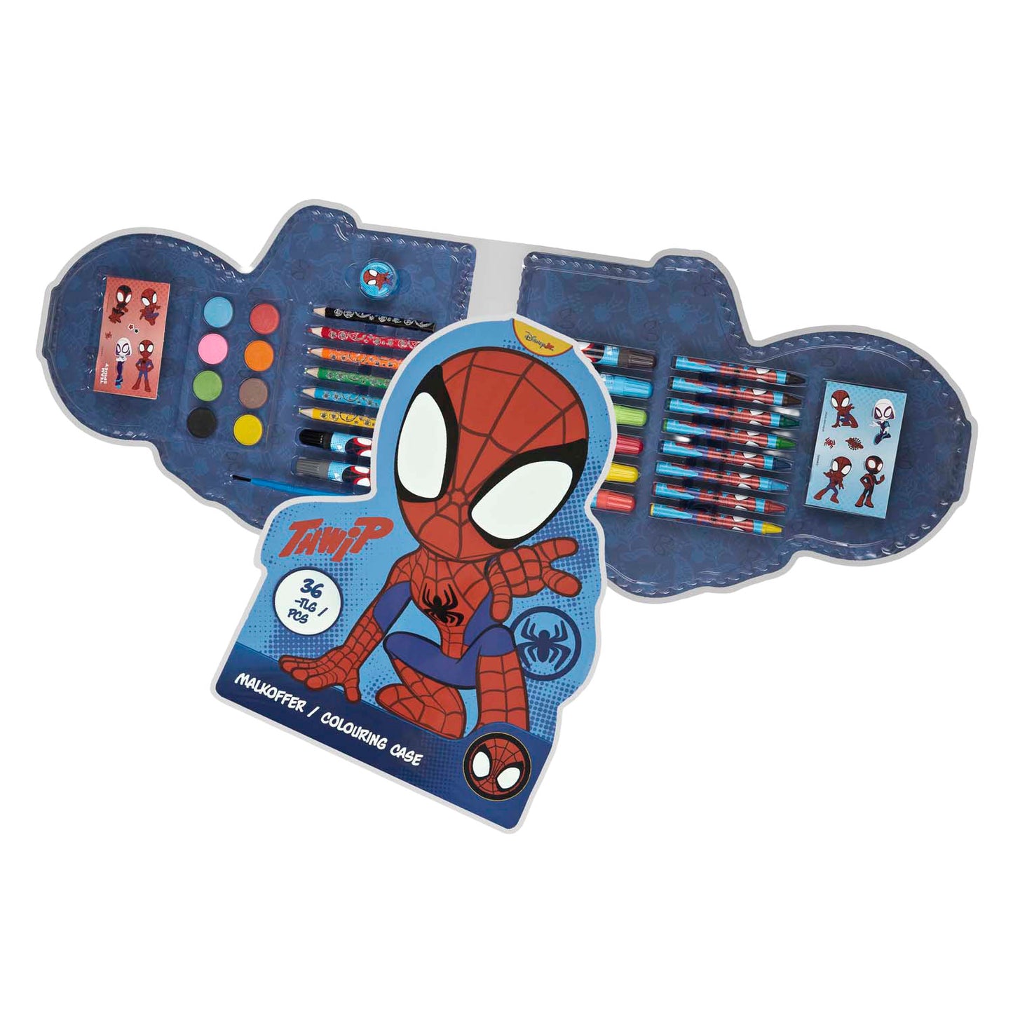Undercover Kleurkoffer spidey - 36dlg.