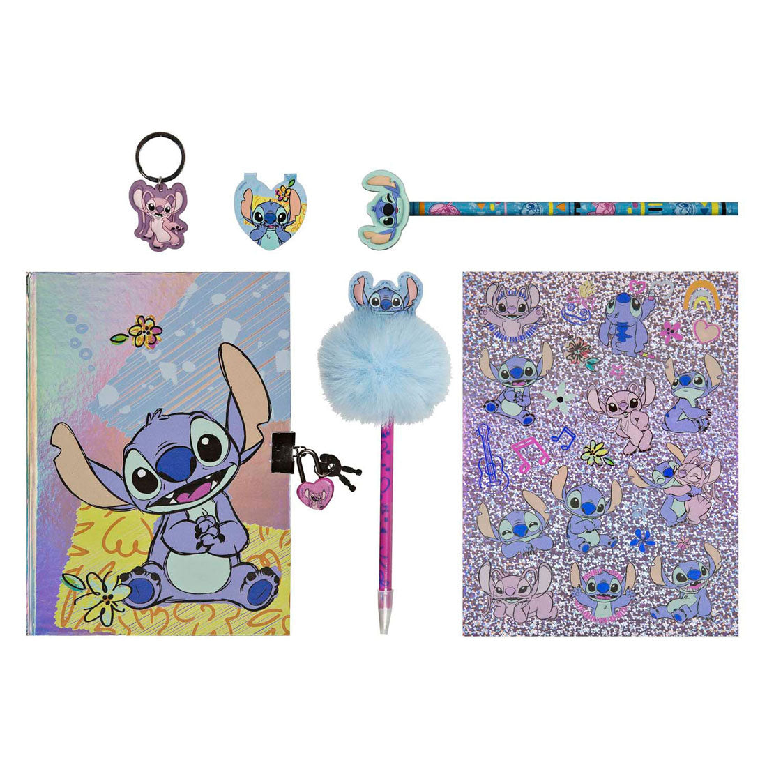 Undercover Glitter dagboek set stitch - 6dlg.