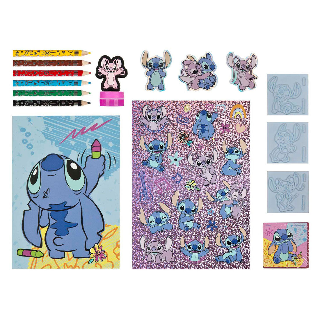 Undercover Mega kleur- en stempelset stitch - 15dlg.
