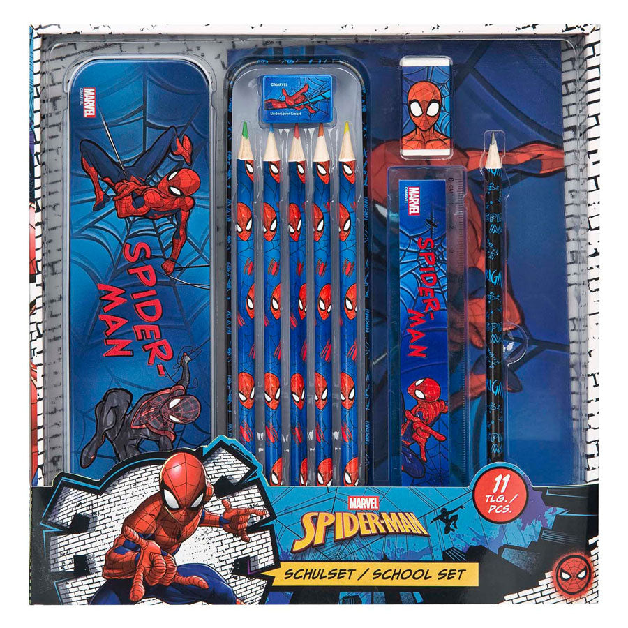 Undercover Schrijfwaren set spiderman - 11dlg.