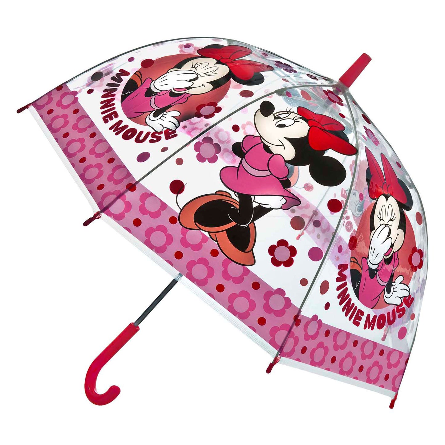 Undercover Transparante paraplu minnie mouse