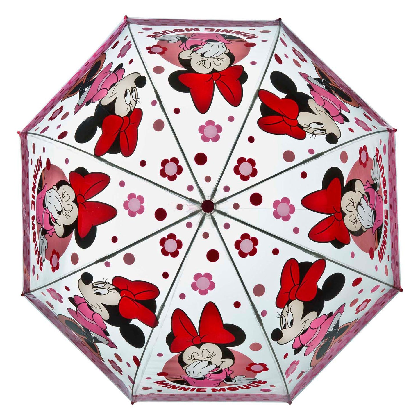 Undercover Transparante paraplu minnie mouse